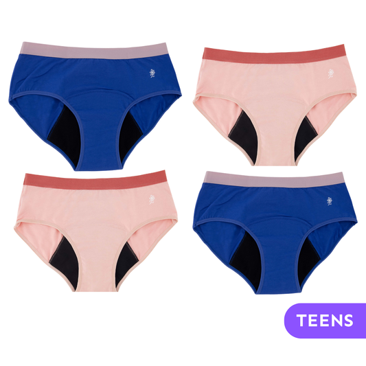 4Pack Primera menstruación - Algodón