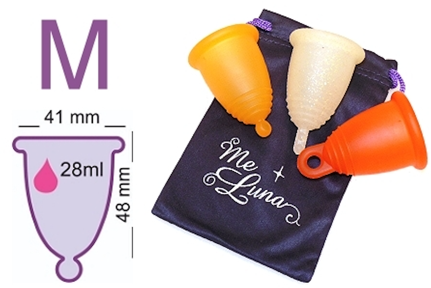 Copa menstrual clásica terminación bolita - tal'kual.