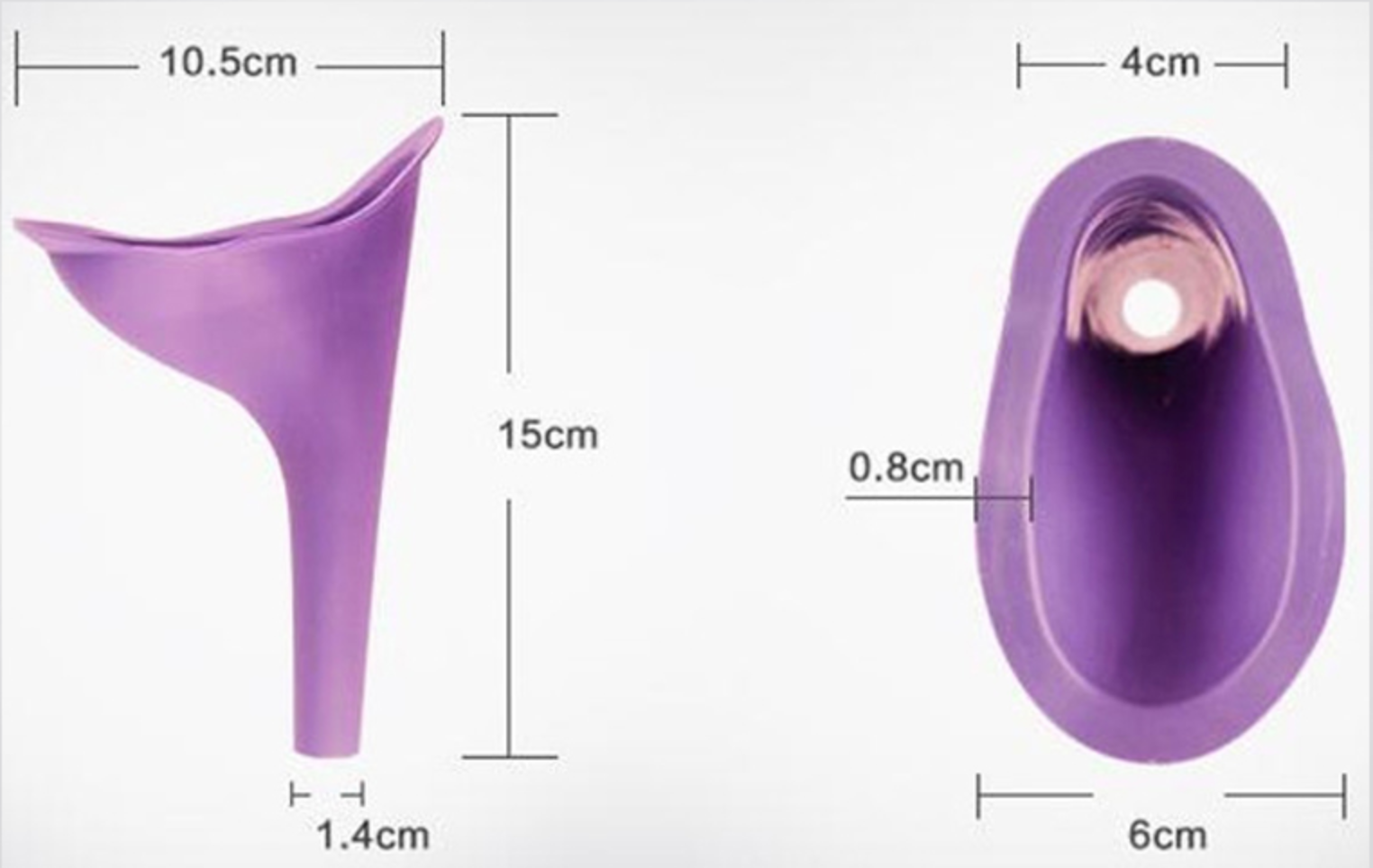 Orinal femenino portátil reutilizable de silicona médica - tal'kual.