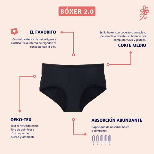 Boxer corte alto Teens Talla 14/XS