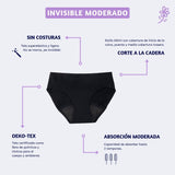 Invisible moderado - negro 🩸🩸🩸