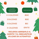 Pack Navideño - compra 5 calzones y llévalo GRATIS