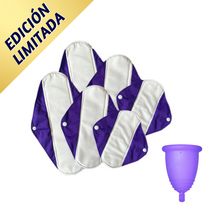 Cargar imagen en el visor de la galería, Pack Duo - Copa menstrual + toallas de bambú
